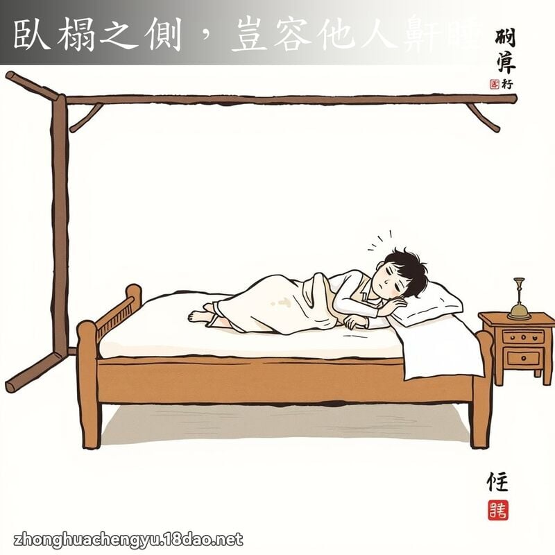 Ngọa tháp chi trắc, khởi dung tha nhân hàn thụy